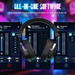Attack Shark L30 Pro Wired+2.4G & BT Tri-Mode Gaming Headset, Omnidirectional Microphone Call ENC Wireless Range Upto 10 Meter - Black - الصورة 3