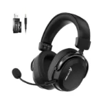 Attack Shark L30 Pro Wired+2.4G & BT Tri-Mode Gaming Headset, Omnidirectional Microphone Call ENC Wireless Range Upto 10 Meter - Black
