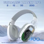 ⁦Attack Shark L90 Wired+2.4G & BT Tri-Mode Switching - White⁩ - الصورة ⁦4⁩