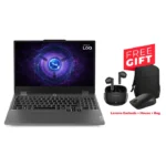 Lenovo Loq 15IRH8 Gaming Laptop, Intel Core i7-13650HX Processor, 16GB DDR5 RAM, 512GB SSD NVMe, NVIDIA GeForce RTX 4050 6GB Graphics, 15.6" FHD IPS 144Hz Display, White Backlight Keybaord, Win 11 Pro (License), Storm Grey (Free Lenovo Earbuds+Mouse+Bag)