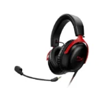 HyperX Cloud III – Wired Gaming Headset, PC, PS5, Xbox Series X|S, Switch, Mobile Angled 53mm Drivers, DTS,USB-C, USB-A, 3.5mm – (Black/Red)