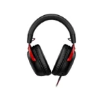 HyperX Cloud III – Wired Gaming Headset, PC, PS5, Xbox Series X|S, Switch, Mobile Angled 53mm Drivers, DTS,USB-C, USB-A, 3.5mm – (Black/Red) - الصورة 2