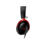 HyperX Cloud III – Wired Gaming Headset, PC, PS5, Xbox Series X|S, Switch, Mobile Angled 53mm Drivers, DTS,USB-C, USB-A, 3.5mm – (Black/Red) - الصورة 3