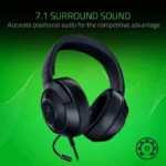 Razer Kraken X Lite Essential Wired Gaming Headset 7.1 Surround Sound Bendable Cardioid Microphone For PC, Xbox, PS4, Nintendo Switch - الصورة 5